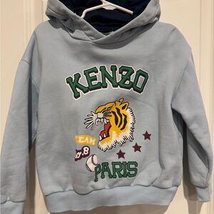 Kenzo Kids Blue Graphic Hoodie